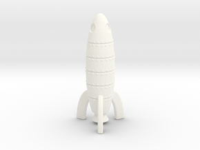 Rocket Ship 9 - Mars Needs Mechanics Start Token in White Processed Versatile Plastic