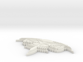 Romulan Stands 4" wing span in White Natural Versatile Plastic