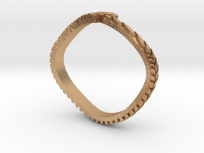 Ouroboros ring for her in Natural Bronze: 6 / 51.5