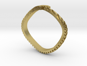 Ouroboros ring for her in Natural Brass: 6 / 51.5