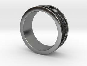 Ouroboros ring for him in Polished Silver: 8.5 / 58
