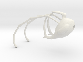 prehistoric ant head 07 OJ in White Premium Versatile Plastic