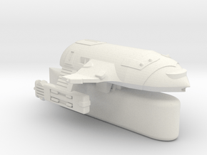 3788 Scale WYN Light Tactical Transport, Klingon in White Natural Versatile Plastic