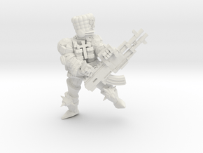 Combat Monk in White Natural Versatile Plastic