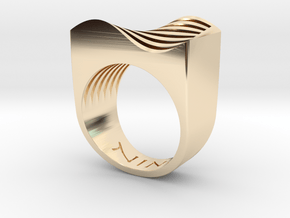Sine Wave in 14K Yellow Gold