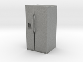 1:48 (O SCALE) 24.5 CU FT REFRIGERATOR (V1.1) in Gray PA12