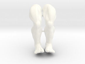 Bare Feet Legs in White Processed Versatile Plastic