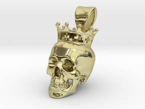 Dead King Pendant in 18k Gold Plated Brass