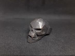 Vampire Skull Ring (Size 9) in Polished and Bronzed Black Steel