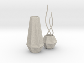 1:12 Vase Set in Natural Sandstone: 1:12