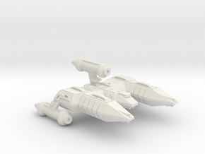 3788 Scale Lyran X-Ship Refitted Destroyer (DWX) in White Natural Versatile Plastic