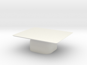 1:48 Coffee Table in White Natural Versatile Plastic: 1:48 - O
