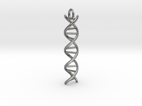 dna helix in Natural Silver
