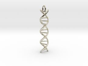 dna helix in 14k White Gold