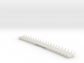 Keddie Wye Bridge Section 6 Z scale in White Natural Versatile Plastic