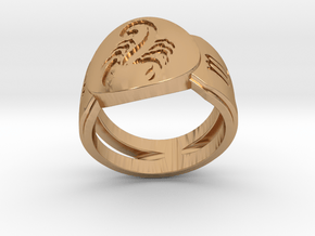 Scorpio Signet Ring Lite in Polished Bronze: 9 / 59