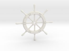 1/6 USN PT Boat Higgins Wheel in White Natural Versatile Plastic