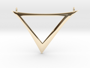 Unnatural Tri in 14k Gold Plated Brass