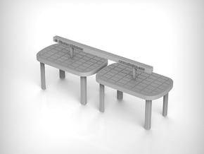 Plastic Table 01. 1:48 Scale in Smooth Fine Detail Plastic