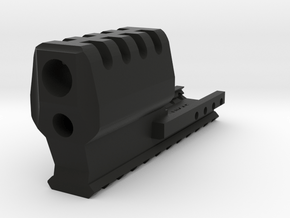 J.W. Frame Mounted Compensator (11-Slots) for HK45 in Black Natural Versatile Plastic