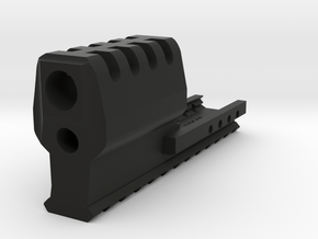 J.W. Frame Mounted Compensator (12-Slots) for HK45 in Black Natural Versatile Plastic