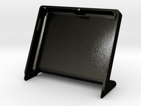 Cover HyperPixel 4.0 Square Non-Touch (Pi zero) in Matte Black Steel