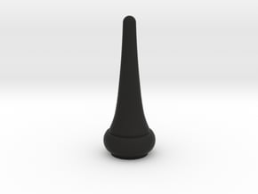 Signal Semaphore Finial Pointed Cone 1:19 scale in Black Natural Versatile Plastic