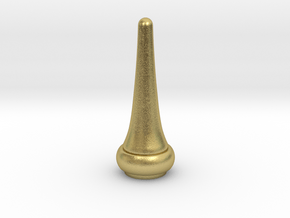 Signal Semaphore Finial Pointed Cone 1:19 scale in Natural Brass