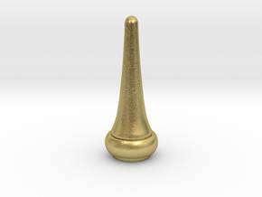 Signal Semaphore Finial Pointed Cone 1:22.5 scale in Natural Brass
