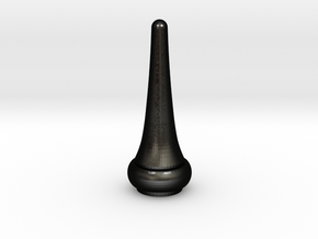 Signal Semaphore Finial Pointed Cone 1:6 scale in Matte Black Steel