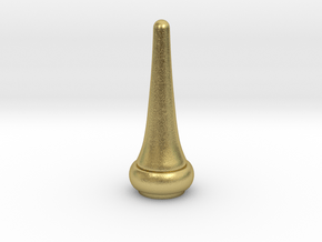 Signal Semaphore Finial Pointed Cone 1:6 scale in Natural Brass