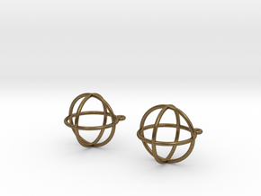 Orbit Earrings in Natural Bronze