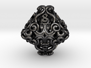 Cthulhu D8 in Polished and Bronzed Black Steel