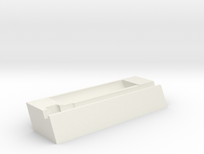 Docking station for LILYGO® T5 4.7 (18650 holder) in White Natural Versatile Plastic
