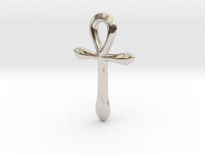 Ankh pendant, simple (Au, Ag, Pt, Bronze, Brass) in Platinum: Medium