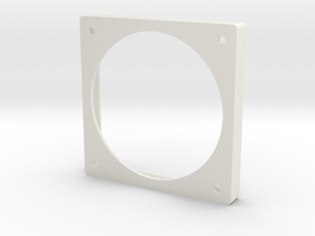 Bracket, Soldering Fan Filter, for 120mm Sq Fans in White Natural Versatile Plastic