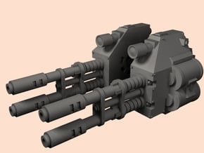 Autocannons for SciFi walking sarcophagus in Smooth Fine Detail Plastic