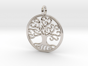 Tree of life - Árbol de la Vida  in Rhodium Plated Brass