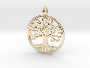 Tree of life - Árbol de la Vida  in 14k Gold Plated Brass
