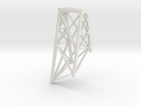 Keddie Wye Bridge Pier Tower 9 Z scale in White Natural Versatile Plastic