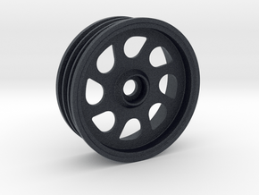 Front LH Wheel for Tamiya Fox (altered design) in Black PA12