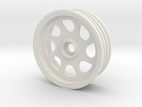 Front RH Wheel for Tamiya Fox (altered design) in White Natural Versatile Plastic