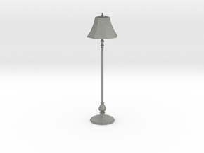 Miniature Dollhouse Floor Lamp 'Finer Fare' in Gray PA12: 1:48 - O