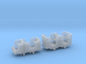 Dinorwic yellow coaches 009 in Smooth Fine Detail Plastic
