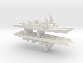 Takanami-class destroyer x 4, 1/3000 in White Natural Versatile Plastic