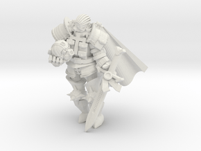 Ministeriale Swordsman Classic Pose in White Natural Versatile Plastic