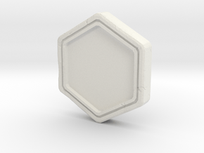 Resident Evil Remake Crest Frame in White Natural Versatile Plastic