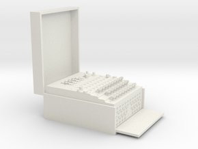 1:6 German Enigma coder in White Natural Versatile Plastic