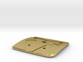 Facelift LARGE Cupra Front "S" Badge - Mount Part in Natural Brass