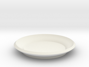 Mini plant saucer in White Natural Versatile Plastic